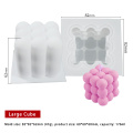 DIY Rubik Cube candle mould home decor aromatherapy 3d silicone candle mold hand making